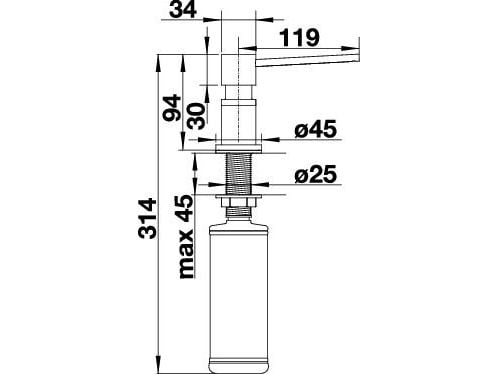 BLANCO 525810, 1 stykker