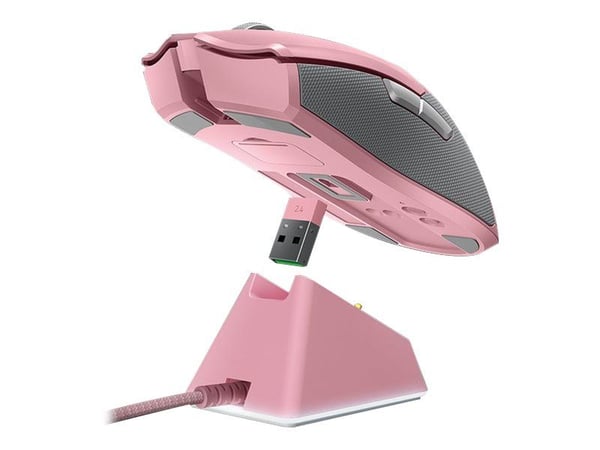 Razer Viper Ultimate, Oikeakätinen, Optinen, RF Wireless + USB Type-C, 20000 DPI, Vaaleanpunainen