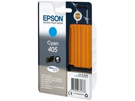 Epson 405 - 5.4 ml - cyan - original - blære med RF/lyd-alarm - blekkpatron - for WorkForce WF-7310, 7830, 7835, 7840; WorkForce Pro WF-3820, 3825,...