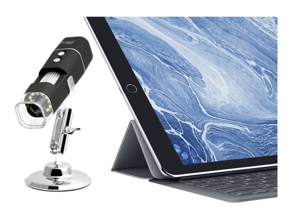 Technaxx TX-158 - Mikroskop - håndholdt - farge - 1920 x 1080 - 1080p - fastfokal - trådløs - Wi-Fi - USB 2.0