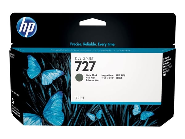 Blækpatron HP 727 B3P22A, inkjet, 130 ml, mat sort