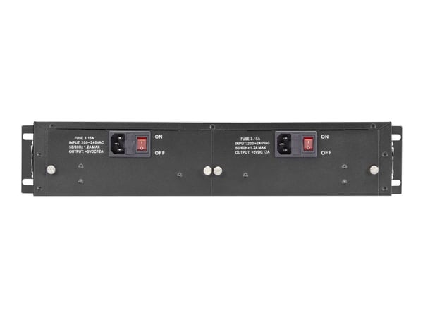 Black Box LHGC-RACK, 100BASE-FX, Cat5, 100 m, Musta, Langallinen, 100 - 240 V