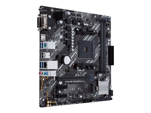 ASUS PRIME B450M-K II - Hovedkort - micro ATX - Socket AM4 - AMD B450 Chipset - USB 3.2 Gen 1 - Gigabit LAN - innbygd grafikk (CPU kreves) - HD-lyd...