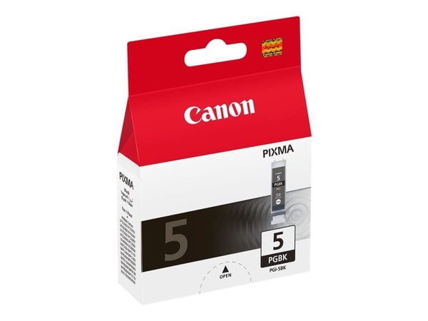Canon PGI-5BK - 26 ml - svartfärgad - original - bläcktank - för PIXMA iP3500, iP4500, iP5300, MP510, MP520, MP600, MP610, MP810, MP960, MP970, MX700