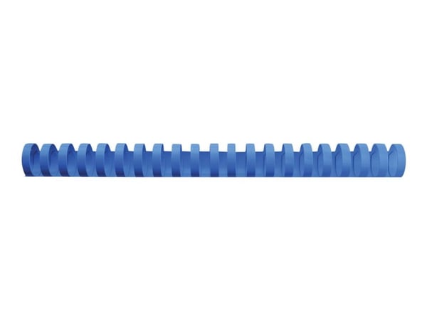GBC CombBind - 22 mm - 21 ringar - A4 (210 x 297 mm) - 195 ark - blå - 100 stk plastbindningskam - för P/N: 2101435, 4400399, IB271106, IB271717