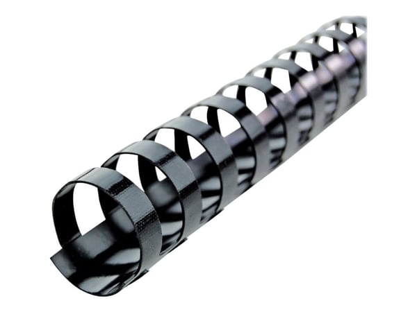GBC CombBind - 45 mm - 21 ringar - A4 (210 x 297 mm) - 390 ark - svart - 50 stk plastbindningskam - för P/N: 2101435, IB271106, IB271717