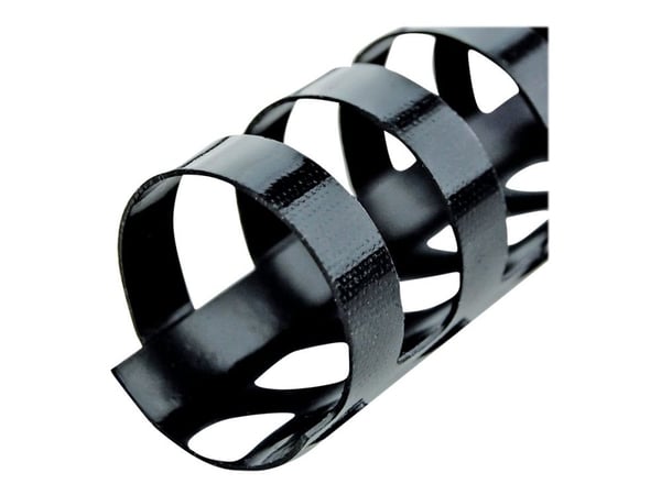 GBC CombBind - 19 mm - 21 ringer - A4 (210 x 297 mm) - 165 ark - svart - 100 stk plastbindekam