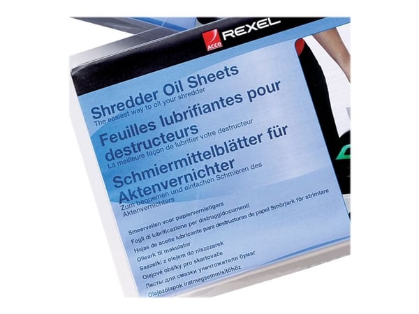Olieark Rexel til makulator - (20 ark)