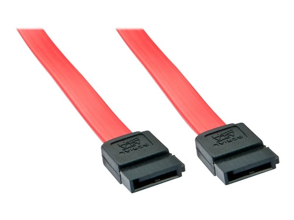 Lindy - SATA-kabel - Serial ATA 150/300/600 - SATA til SATA - 20 cm - rød