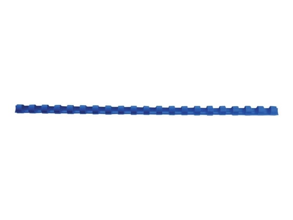 GBC CombBind - 14 mm - 21 ringar - A4 (210 x 297 mm) - 125 ark - blå - 100 stk plastbindningskam - för P/N: 2101435, 4400399, IB271106, IB271717