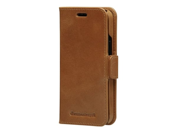 dbramante1928 Lynge - Vikbart fodral för mobiltelefon - narvat läder - tan - för Apple iPhone 12 mini