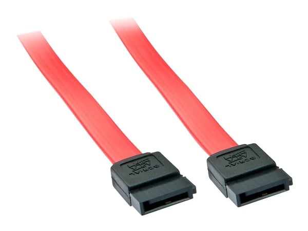 Lindy - SATA-kabel - Serial ATA 150/300/600 - SATA til SATA - 50 cm - rød