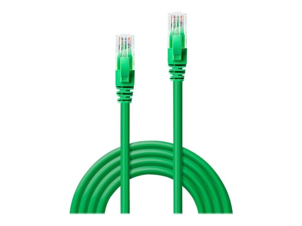 Lindy - Koblingskabel - RJ-45 (hann) til RJ-45 (hann) - UTP - CAT 6 - formstøpt, uten hindringer, flertrådet - grønn