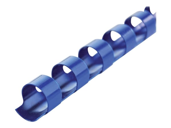 GBC CombBind - 14 mm - 21 ringar - A4 (210 x 297 mm) - 125 ark - blå - 100 stk plastbindningskam - för P/N: 2101435, 4400399, IB271106, IB271717