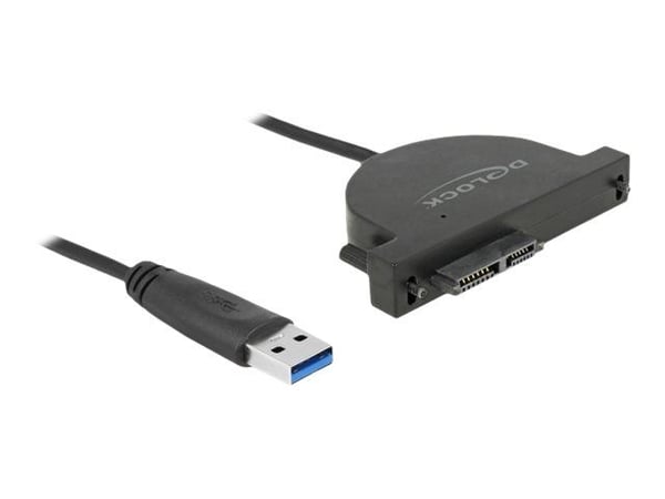 Delock USB 3.0 til Slim SATA Converter - Lagringskontroll - SATA 6Gb/s - USB 3.0 - svart