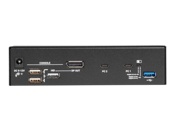 Black Box USB-C 4K KVM Switch, 2-Port - KVM-svitsj - 2 lokalbrukere - stasjonær - TAA-samsvar