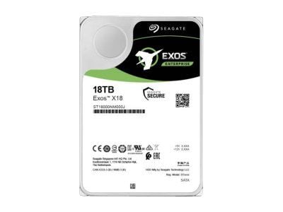 Seagate Exos X18 ST18000NM004J - Harddisk - 18 TB - intern - SAS 12Gb/s - 7200 rpm - buffer: 256 MB