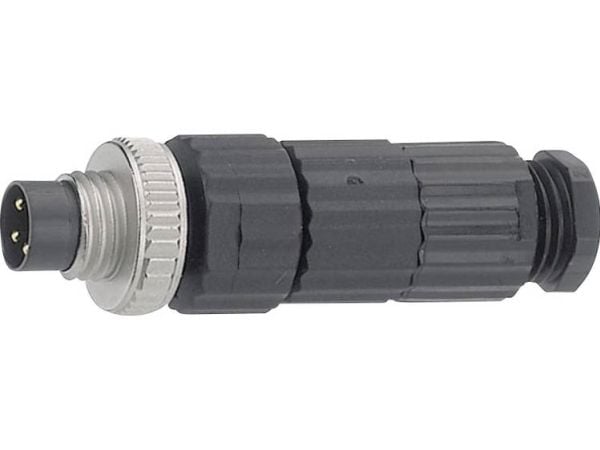 Hirschmann 933 406-100-1 ELST 3008 V svart ledningskontakt (1 st)