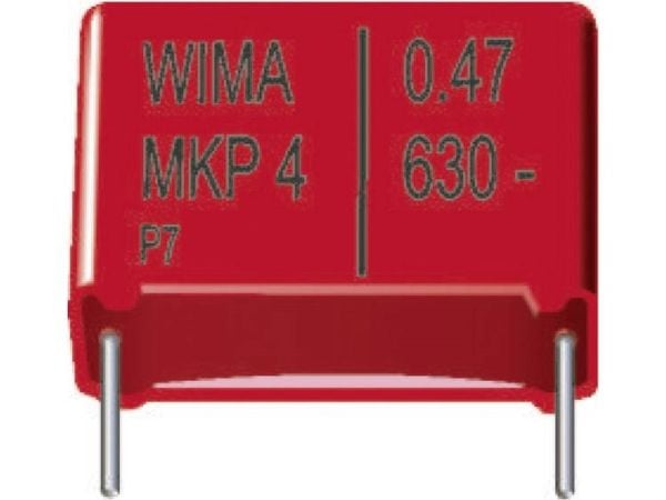 Wima MKP4G044707F00KSSD 1 stk MKP-foliekondensator med radial ledning 4,7 µF 400 V/DC 10 % 37,5 mm (L x B x H) 41,5 x 19 x 32 mm