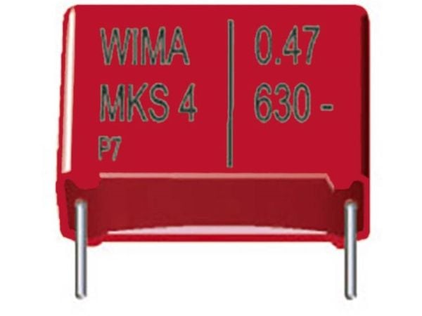 WIMA MKS4D051506D, Fixed capacitor, Film, Overflate, Rød, DC, 15000 nF