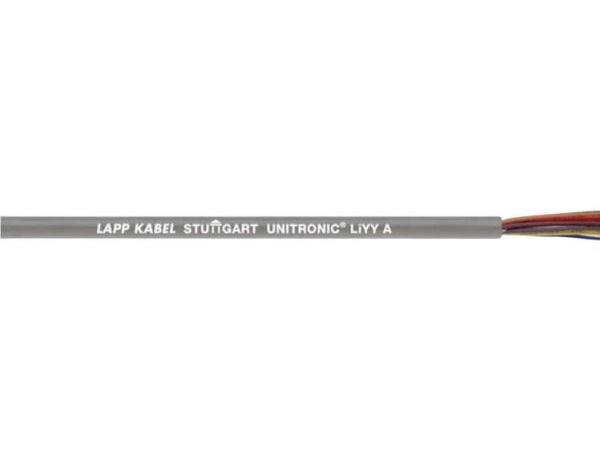 LappKabel 0022607, LiYY Control Data Cable, 7 x 0.34 mm², Grey Sheath