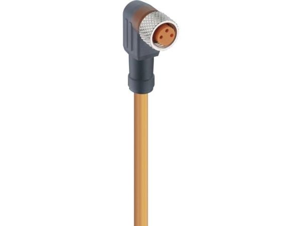 Lumberg Automation 11336-1 sensor-/aktuatorkontakt, M8-anslutning, vinklad 2,00 m, Pol (RJ): 3 st