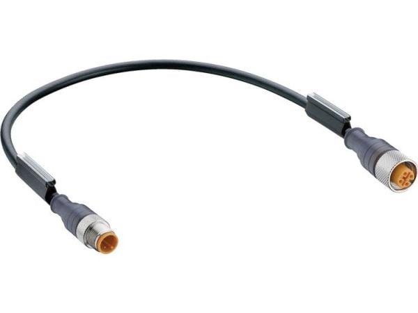 Lumberg Automation RST 5-RKT 5-228/1M-1 Anturi, toimilaitteen liitin, M12 Liitin, suora, Liitäntä, suora 1.00 m Napaluku (RJ): 5 1 kpl 1 kpl
