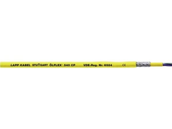 Lapp ÖLFLEX 540 CP, 100 m, 2,5 mm ², Gul, Termoplastisk elastomer (TPE), 119 kg/km, 263 kg/km