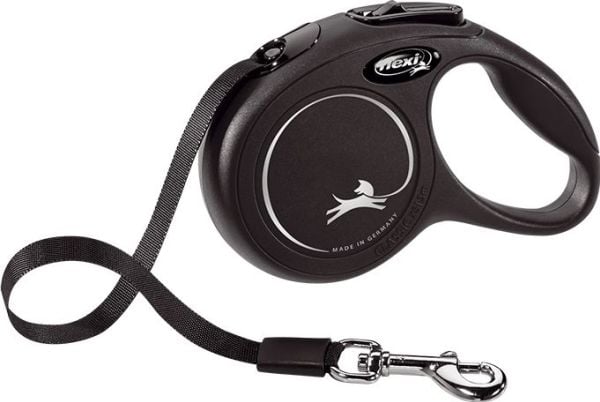 Flexi New Classic Leash automaattinen hihna XS 3m musta