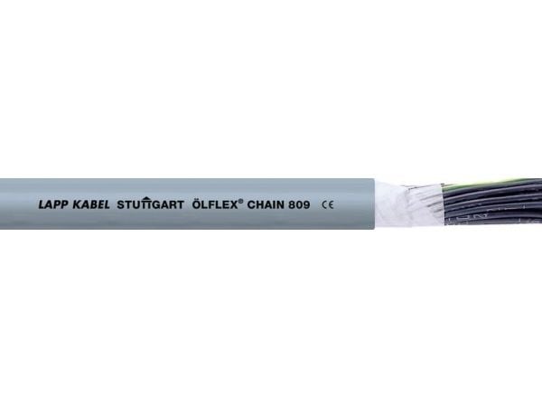 LAPP 1026709-100 dragkedjekabel ÖLFLEX® CHAIN 809 3G 0,75 mm² grå 100 m