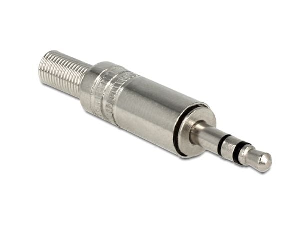 Delock - Audiotilkopling - mini-phone stereo 3.5 mm hann - sølv