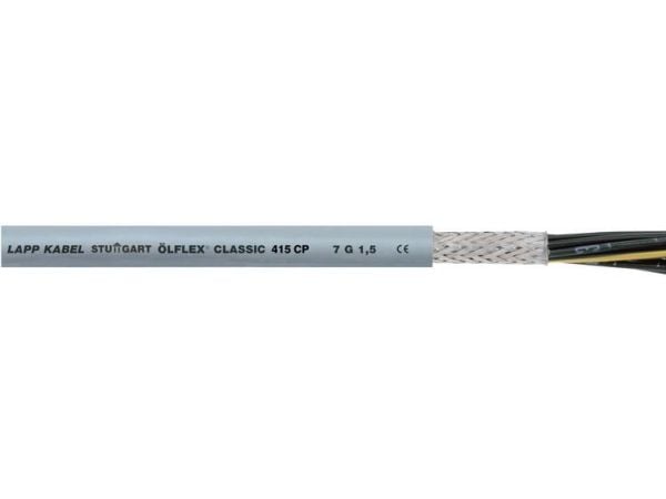 Lapp ÖLFLEX CLASSIC 415 CP, Kabel för medelhög spänning, Grå, Polyvinylklorid (PVC), Polyvinylklorid (PVC), Koppar, 0.75 mm ²