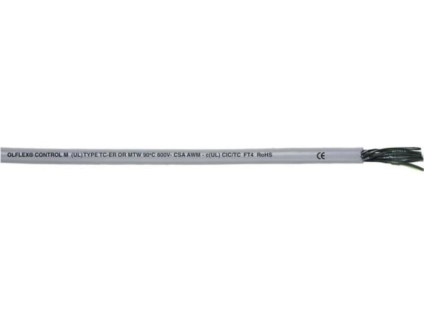 Lapp ÖLFLEX CONTROL TM, Kabel för medelhög spänning, Grå, Polyvinylklorid (PVC), Koppar, 1 mm ², 48 kg/km