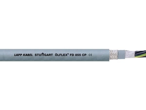 LAPP 27635-100 Släppkabel ÖLFLEX® FD 855 CP 2 x 1 mm² Grå 100 m