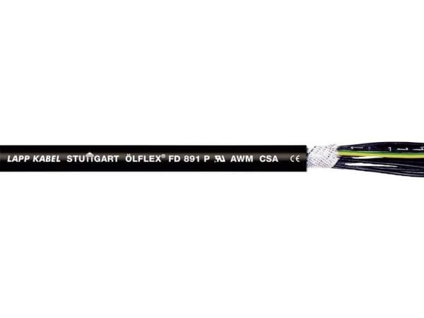 LAPP 1028103-100 Peräkaapeli ÖLFLEX® FD 891 P 3 G 0,75 mm² Musta 100 m