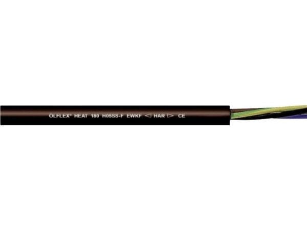 LAPP ÖLFLEX® HEAT 180 H05SS-F EWKF högtemperaturkabel 5 G 1 mm² svart 469073-100 100 m