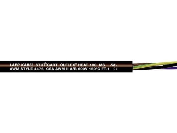LAPP ÖLFLEX® HEAT 180 MS Højtemperaturkabel 3 G 1 mm² Sort 46613/100 100 m