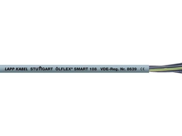 Lapp ÖLFLEX SMART 108, Keskijännitekaapeli, Harmaa, Polyvinyylikloridi (PVC), Polyvinyylikloridi (PVC), Kupari, 0.5 mm²