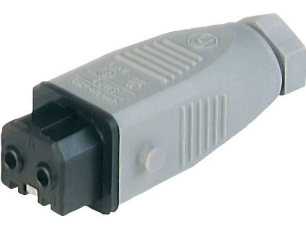 Hirschmann 930621106-1 strömkontakt STAK, rak anslutning, sammanlagt poler: 2 + PE, 16 A, grå, 1 st