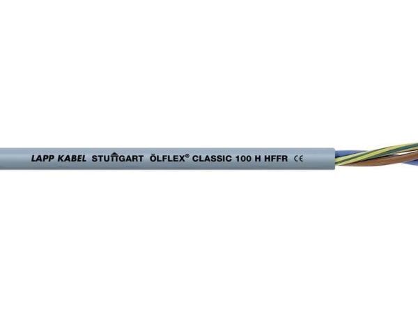 Lapp ÖLFLEX CLASSIC 100 H, 50 m, 4 mm ², Svart, 192 kg/km, 372 kg/km, 4000 V
