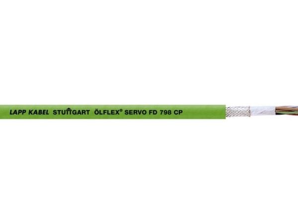 LAPP ÖLFLEX® SERVO FD 798 CP enkoderkabel 12 x 0,25 mm² + 2 x 0,50 mm² grön 36916-500 500 m