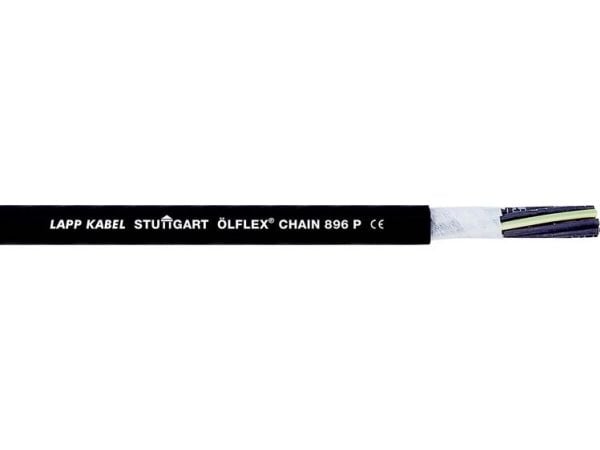 LAPP 1023245-50 Kättingkabel ÖLFLEX® CHAIN 896 P 4 G 4 mm² Svart 50 m
