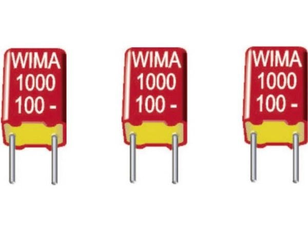 Wima FKS 3 0,1uF 5% 250V RM15 1 stk FKS foliekondensator radial 0.1 µF 250 V/DC 5 % 15 mm (L x B x H) 18 x 8 x 15 mm