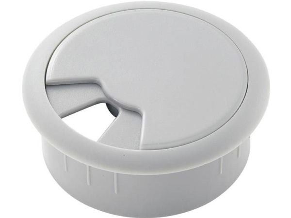 TRU COMPONENTS WP80BK Kabelgennemføring Til arbejdsplader ABS Grå 1 stk 1 stk