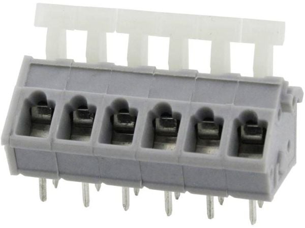 Degson Fjederkraftsklemmeblok 3.31 mm² Poltal 10 Grå 25 stk 25 stk