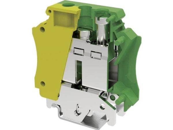 Degson PC35-PE-01P-1Y-00AH-50 Maadoitusliitin 12,8 mm ruuvit Keltainen, vihreä 50 kpl