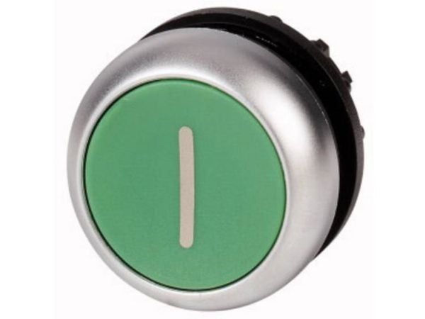 Eaton M22-DR-G-X1, Nappi, Kromi, Vihreä, Muovi, IP66, IP67, IP69, 29,7 mm, 29 mm