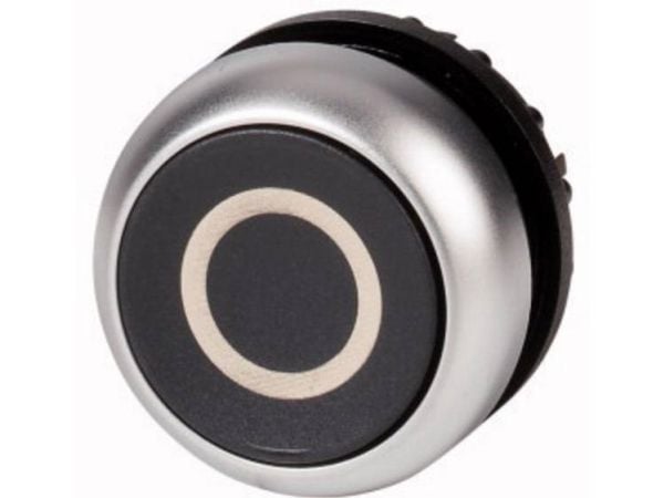 Eaton M22-D-S-X0, Painikekytkin, Musta, Metallinen, IP66, IP67, IP69, 29,7 mm, 29,7 mm, -25 - 70 °C