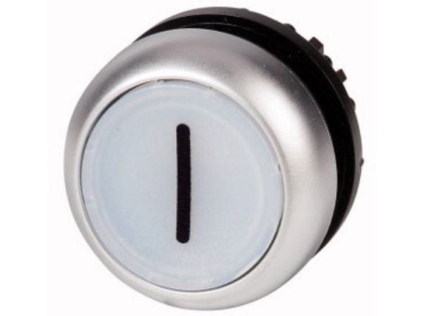 Eaton M22-DL-W-X1, Tryckknappsbrytare, Svart, Metallisk, Vit, IP66, IP67, IP69, 29,7 mm, 29,7 mm, -25 - 70 ° C