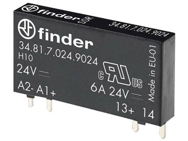 Finder halvlederrelé 34.81.7.060.9024-20 koblingsspenning (maks.): 33 V/DC øyeblikkelig kobling 1 stk